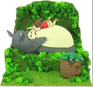 全新日版 mini 紙模型 6x6x5cm 龍貓 小梅和龍貓 情景模型 Paper Craft 宮崎駿 Ghibli My Neighbor Totoro