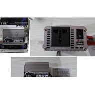 TBE 250W Power Inverter, 12V to Ac 220V Dc Power Inverter