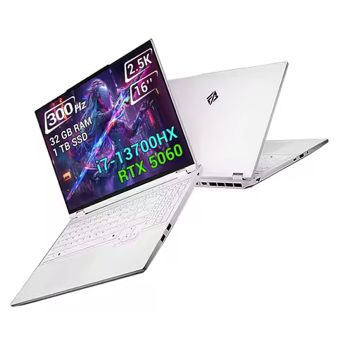 FIREBAT 16Pro Gaming Laptop 16Inch Intel i7 13700HX 16C/24T 5GHz CPU RTX 5060 2.5K 300Hz 32GB DDR5 1