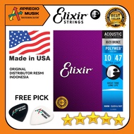 ELIXIR POLYWEB Acoustic String 80/20 Bronze Elixir Acoustic Guitar Strings ORIGINAL USA
