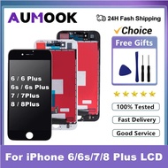 Gred AAAA Untuk Paparan LCD 6 6S 7 8Plus, Pemasangan Digitizer Skrin Sentuh 3D Untuk Paparan 6Plus 6