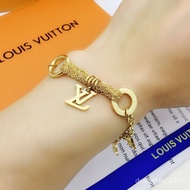 LJ❤stainless steel gold plated lv bracelet 
feng shui bracelet