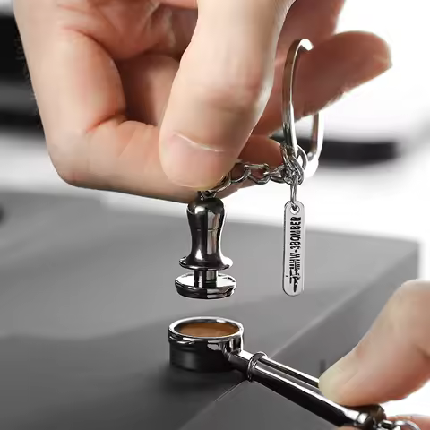 MHW-3BOMBER Chic Keychain Pendant Mini Souvenir Coffee Accessories Keychain Exquisite Creative Birth