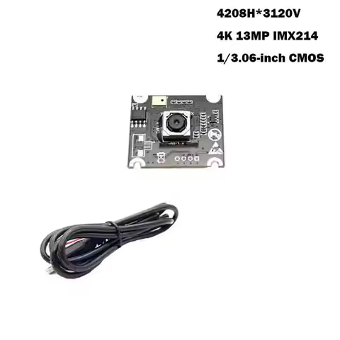13MP HD 4208x3120 IMX214 USB Camera Module AF 79.8° With Digital Mic UVC-compliant, Plug and Play fo