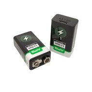 USB 9V Rechargeable Battery 1200mah Type-C Rechargeable Port 9V Battery