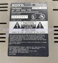 二手市面稀少復古日本制SONY PS遊戲主機SCPH-7501 (可以讀CD但未測試遊戲片狀況如圖當銷帳零件品