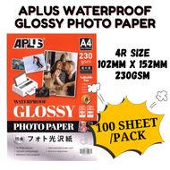 KAMI / APLUS 4R Premium Inkjet High Glossy Photo Paper/Kertas Gambar 200GSM/230GSM 50S/25S/100S (Pri