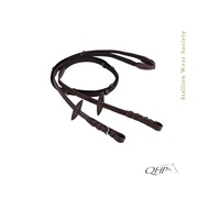 QHP Web Reins Dark Brown Pony size, Full Horse Riding Sports