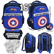 Elementary School Spiderman Body 6D Embossed Backpack 3 Large Pockets Import Capt Body+Rc Backpack For Girls Elementary School Unique Pictures Modern Children's Character Bag K3R3 Children's Bag Premium Material Durable School Bag Fashionable Elementary S
