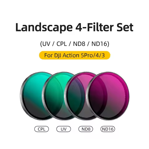 For DJI OSMO Action3 4 5 Pro Action Camera Accessories ND CPL Lens Filter UV ND8 ND16 ND32 Lens Filt