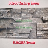 keramik batu alam 30x60 murah luxury home G36283 Ameth, kualitas 1