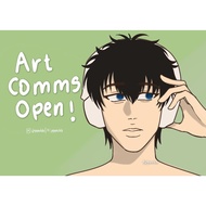 [OPEN] Digital Art Commission by Jyunihh | Chibi/Headshot/Bust-up | Fanart/Anime/Manga/Manhwa/Manhua