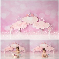 Ballet Concert Photo Background Princess Girl Birthday Cake Smash Balloon Photography Backdrop Pink 