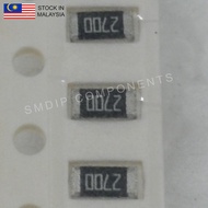 10PCS Taiwan-Grade 270R ±1%, 1206 SMD Resistor (2700)