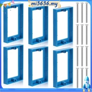 6pcs 1/2inch Single Gang Receptacle Outlet Box Extenders,Electric Outlet Extender Box with 12 Screws