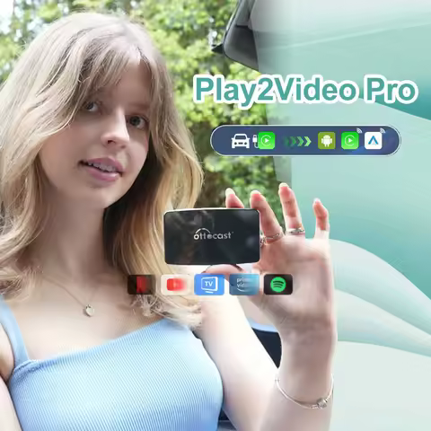 Play2Video Pro Wireless CarPlay Android Auto Adapter Built in Video App TV Box Car Accessories For O
