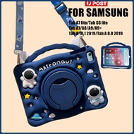 360 Rotate Stand Cute Cartoon 3D Astronaut Case For Samsung Galaxy Tab A 8.0 2019 A7 A8 A9 A9+ Plus 