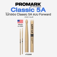 ⭐Made in USA⭐ Promark™ Classic 5A Hickory Wood Tip Drumstick ไม้กลอง 5A หัวไม้ รุ่น TX5AW