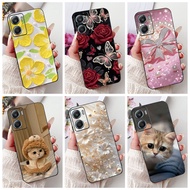 For Motorola Moto G06 New Elegant Floral Cat Painting Casing MOTO G06 4G Soft Silicone TPU Phone Cas