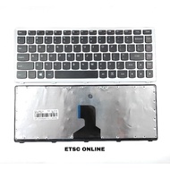 Keyboard for Lenovo Ideapad Z400 Z410 Z400A Z400T Z400P P400 Silver Frame