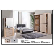 🔥100% Melamine 🔥Almari Baju TH Wardrobe 5 / 6 X 8FT TH1011