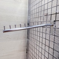 Clothes Hanger 9-Button Grid Armed Arm Attached To The Drying Hook Chrome Plated Length 13.5 Inches 