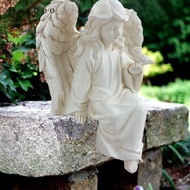 [Kesoto2] Angel Statue, Angel Resin Figurine Ornament, Hand Carved Praying Angel Figurine, Resin Ang