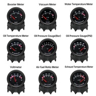 12V Car Gauge 52mm Water Temp / Oil Temp / Voltmeter / Oil Press BAR PSI / Vacuum / Boost Gauge / Ai