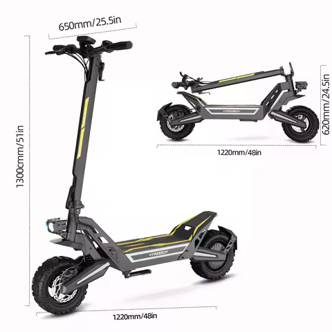 J2max 1200W Rear‑Drive Adult Electric Scooter J2max, 11‑Inch Tubeless Off‑Road Tire, 48V 18.2Ah Lith