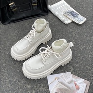 (Liquidation) Ulzzang Style High Sole Smooth Leather Oxford Shoes GL02