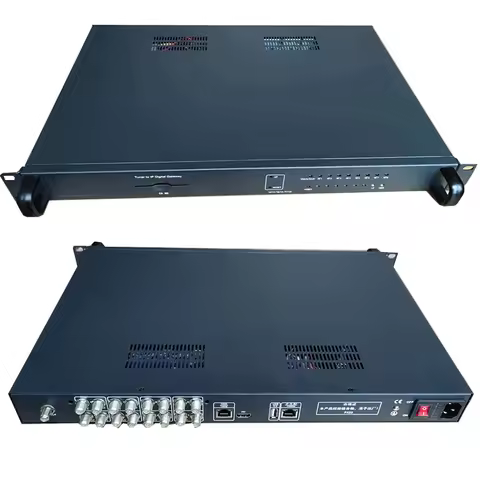 8 channel digital gateway stream receiver Modulator Tuner Modulator tuner to IP DVB-S2 DVB-T T2 DVB-