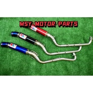 Wave125 / LC135 4S / EX5  / SRL115 FI / Lagenda115 FI / NLK Exhaust pipe 32MM / 28MM Full set ( tembak bulan) Big cork