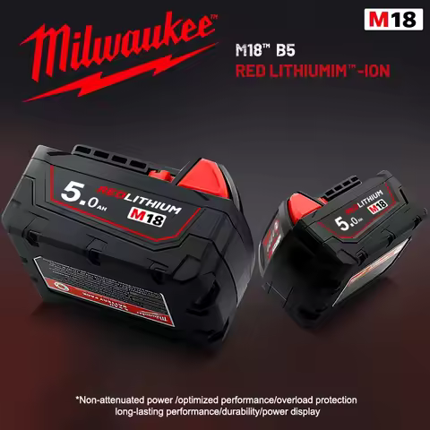 Milwaukee battery，M18B6 6.0Ah 8.0Ah for M18 48-11-1850 48-11-1852 48-11-1820 48-11-1828 48-11-10 Mil