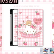 For IPad Pro 11 Inch 10th 2022 10.9 Case with Pen Holder Ipad Mini 1 2 3 4 5 6 ipad7 7.9 8.3 Cover for Cute Ipad 5th 6th 7th 8th 9th 10th Gen Case Ipad 10.9 10.5 10.2 9.7 Casing for ipad air11 M2 M4 air6 10.9 air13 Pro 13 12.9 11 2024 case
