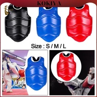 [kokiya] Karate Chest Protector Belly Ribs Protection Training Equipment, Comfortable Bodyguard Boxi