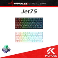 MCHOSE Jet 75 Rapid Trigger Keyboard 75% Percent, Hall Effect Black Topographic Gaming Keyboard, Mag