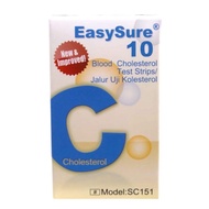 EASYSURE CHOLESTEROL TEST STRIPS 10'S (BOX) (EXP:01/2028)