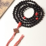Indian Small Leaf Red Sandalwood Chinese Knot Bracelet Bracelet Chinese Knot Sandalwood Men Women St