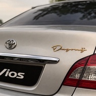 Viral Vios Dugong Mikado Style Chrome Sticker Emblem