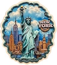 Souvenir Magnet New York USA Statue of Liberty 8 x 7 cm Fridge Magnet Acrylic Decoration MU L67
