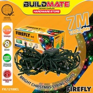 Buildmate x FIREFLY 100 LED Multicolor Christmas Lights Green Wire FXL12100CL
