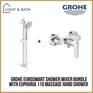 Grohe Eurosmart Shower Mixer Bundle With Euphoria 110 Massage Hand Shower