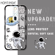 Hontinga Casing Case For OPPO A9 2020 A92 A94 A95 OPPO F11 F9 oppoa94 oppof11 Case Transparent Clear Case Cartoon Astronaut Soft Silicone Full Cover Camera Protection Shockproof Rubber Cases Back Cover Phone Casing Softcase For Girls