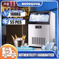 3 Years Warranty🧊330W Commercial ice maker/100KG & 50KG ice cube maker/for restaurants and cafes mes