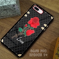 Hardcase iphone 7PLUS/8 PLUS FLOWER Motif - Casing hp iphone 7PLUS/8 PLUS - 2D Case - Custom FLOWER 
