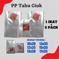 5 Pack PP Plastic Tofu Tempeh 10x30 12x35 13x35 15x35 17x35 Clear PP Plastic/