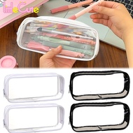 Compact Travel Toiletry Organizer | Clear PVC Cosmetic Bag 20*8cm, Water-Resistant Wash Bag for Airp