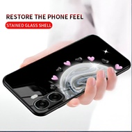 Softcase Glass for Oppo A6X case glossy Oppo A6X Case Oppo A6X Case Glass Oppo A6X case Shockproof [