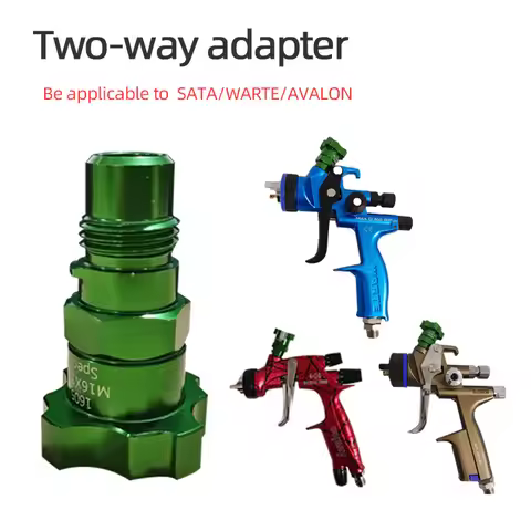 SATA Spray Gun WARTE And AVALON Paint Gun On The Pot Adapter 1/4 Wire For PPG Or 3M Disposable Wash 