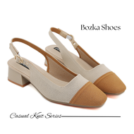 Bozka Sepatu sandal wanita rajut heels 4cm Stellar